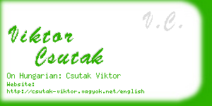 viktor csutak business card